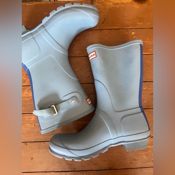 Hunter Blue Rain Boots - Picture 9 of 10